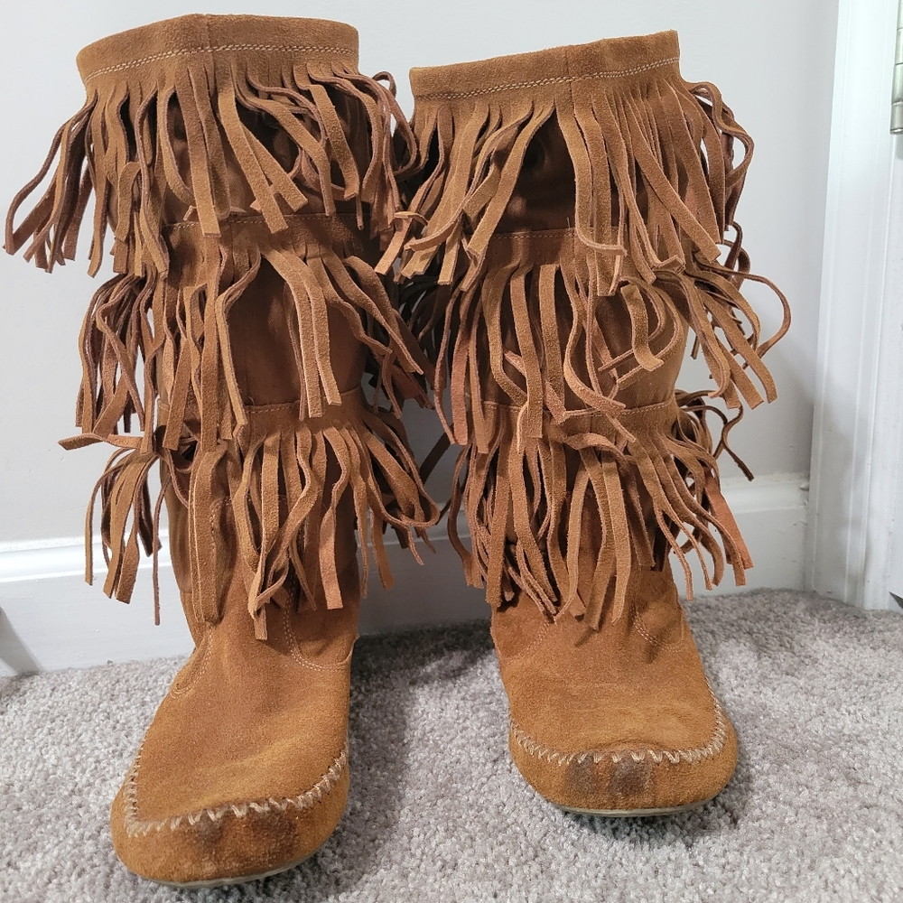 LC moccasin boots